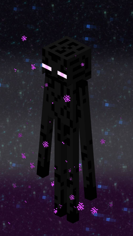 Minecraft Phone Dark Purple Enderman Wallpaper