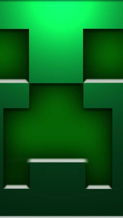 Minecraft Phone Green Pattern Wallpaper