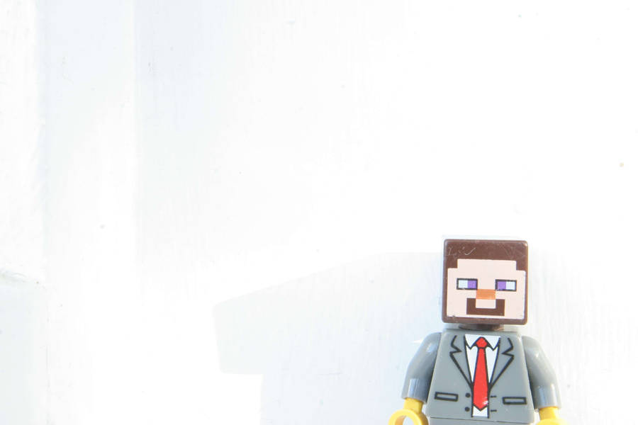 Minecraft Steve Lego Figure Wallpaper