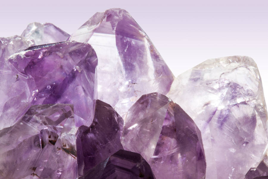 Mined Amethyst Shards Wallpaper