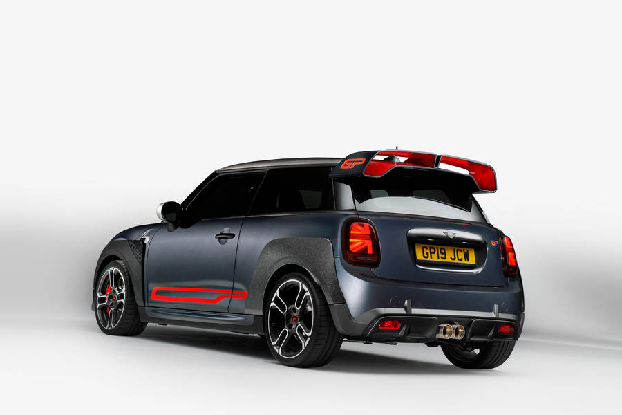 Mini Black Aesthetic Car On White Background Wallpaper