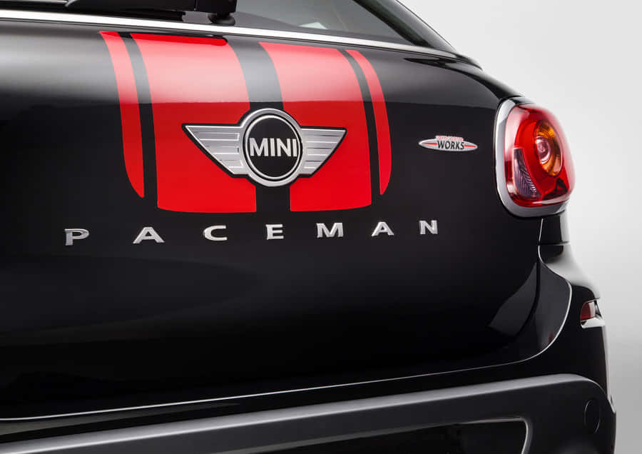 Mini Cooper Paceman Logoand Stripes Wallpaper