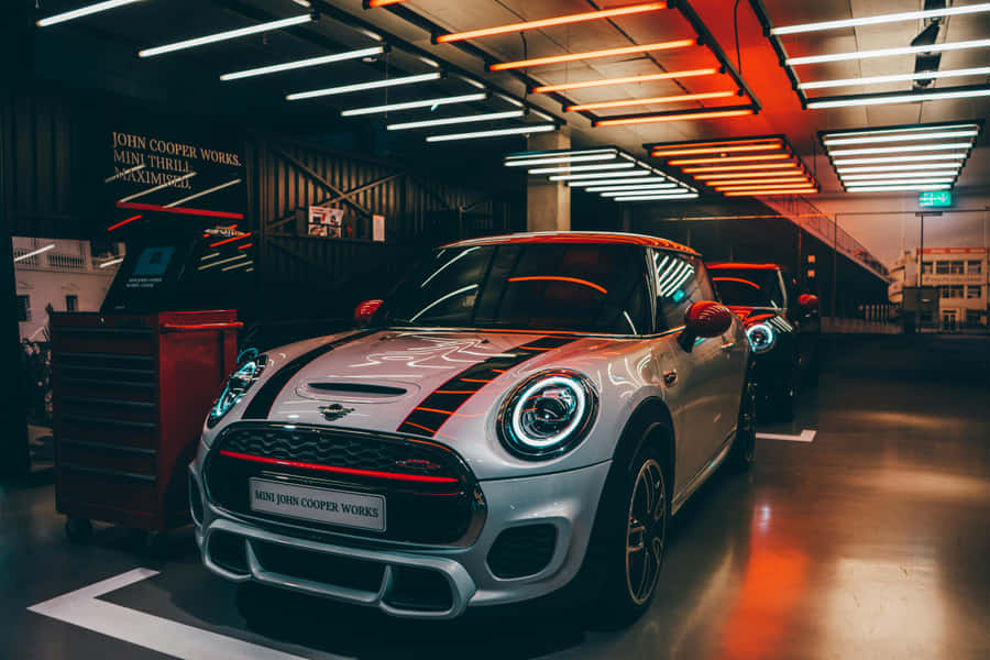 Mini Cooper Showroom Display Wallpaper