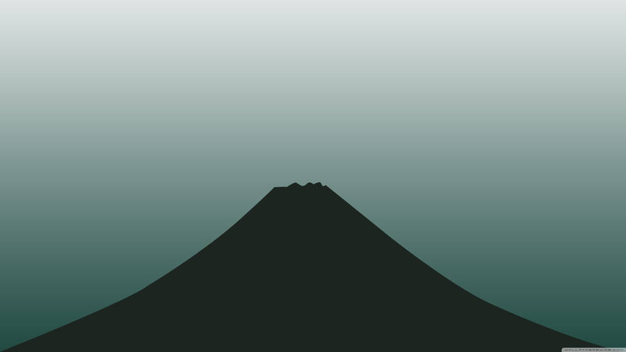 Minimal Black Volcano Wallpaper
