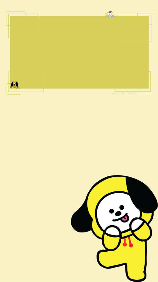 Minimal Chimmy Bt21 Graphic Wallpaper