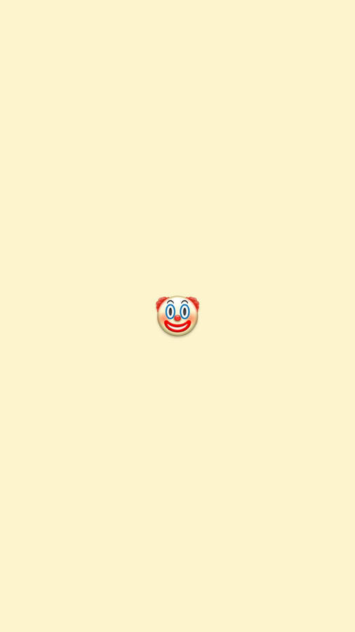 Minimal Clown Emoji Wallpaper