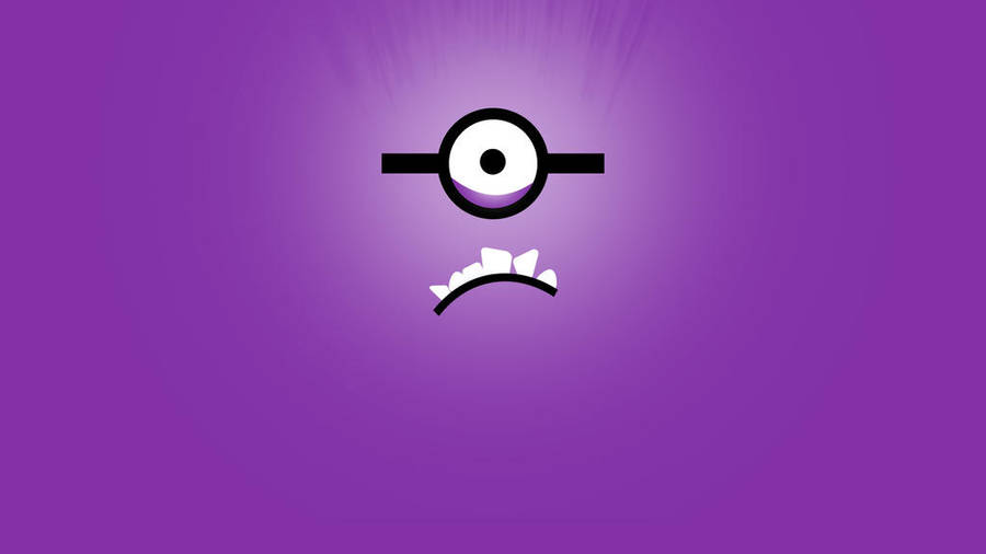 Minimal Evil Minion Face Wallpaper