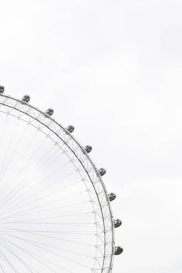 Minimalist Aesthetic Ferris Wheel Wallpaper