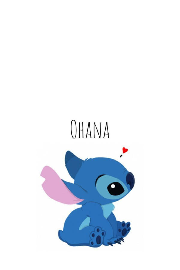 Minimalist Aesthetic Stitch Ohana Wallpaper