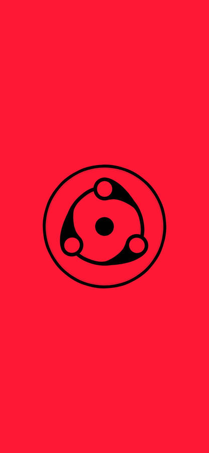 Minimalist Anime Phone Mangekyou Sharingan Wallpaper