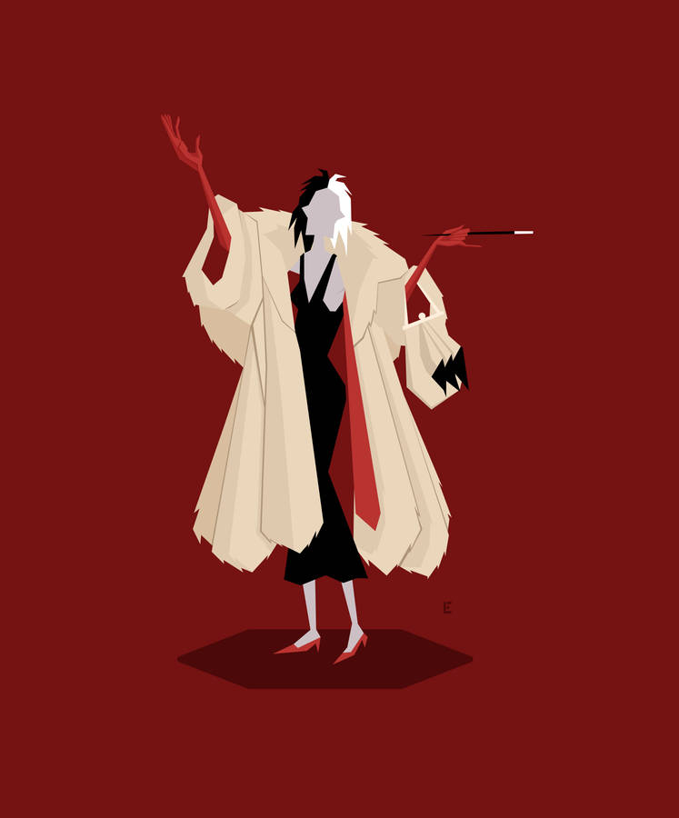 Minimalist Art Cruella Wallpaper