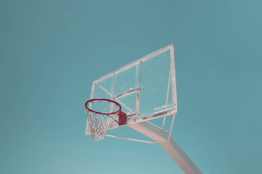 Minimalist Basketball Hoop Wallpaper