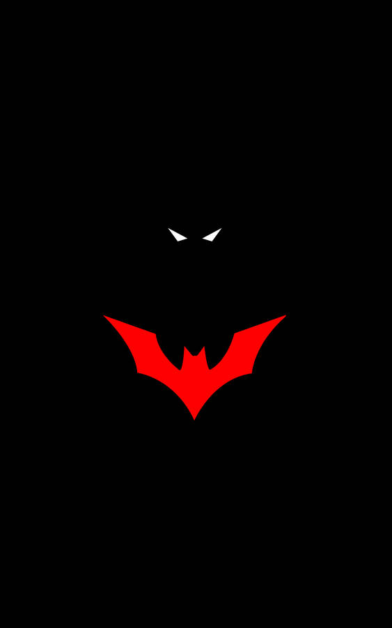 Minimalist Batman Symbol Illustration Iphone Wallpaper