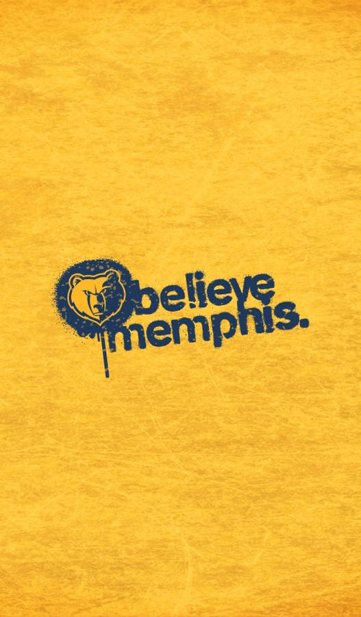 Minimalist Believe Memphis Grizzlies Wallpaper