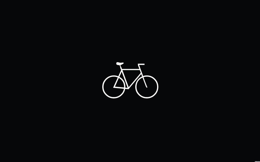 Minimalist Bicycle Icon Wallpaper