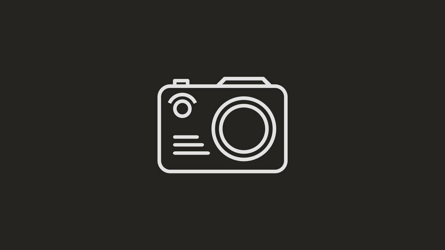 Minimalist Camera Icon Wallpaper