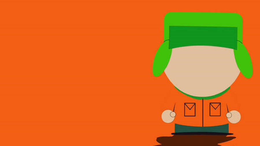 Minimalist Cartoon Kyle Broflovski Wallpaper