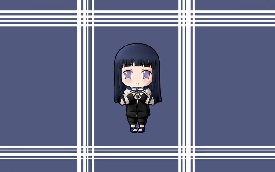 Minimalist Chibi Hinata Wallpaper