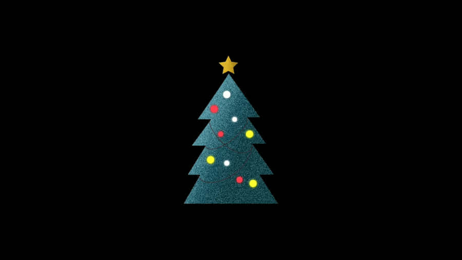 Minimalist Christmas Desktop Fully Decorated Wallpaper
