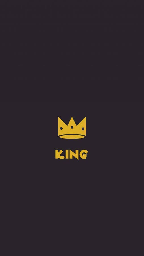 Minimalist Crown King Iphone Wallpaper