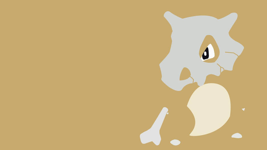 Minimalist Cubone With Eye Wallpaper