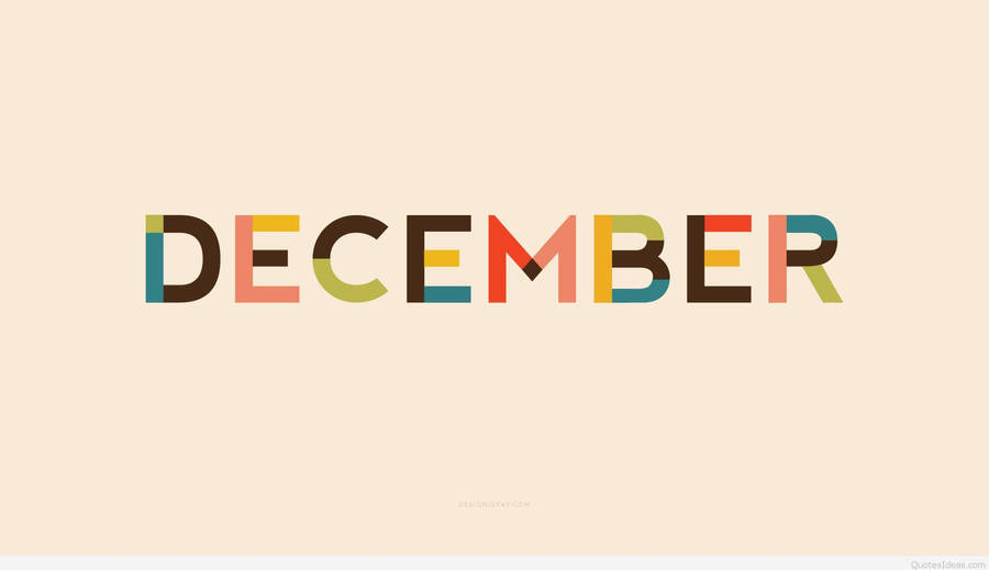 Minimalist December Design Wallpaper