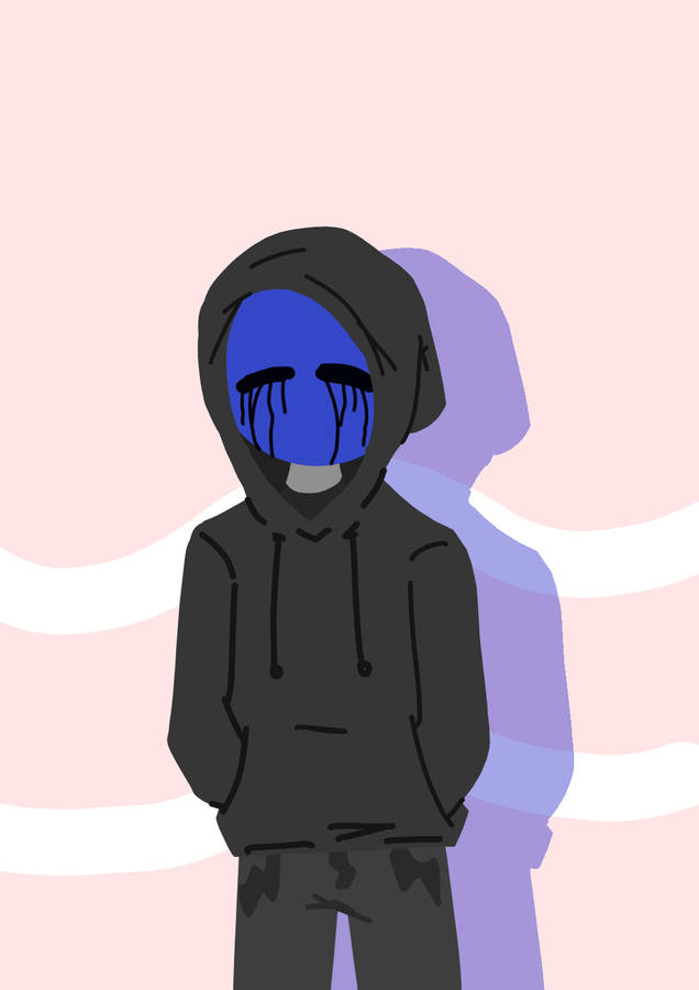 Minimalist Eyeless Jack Art Wallpaper