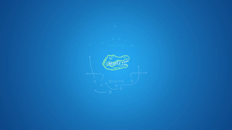 Minimalist Florida Gators Emblem Wallpaper