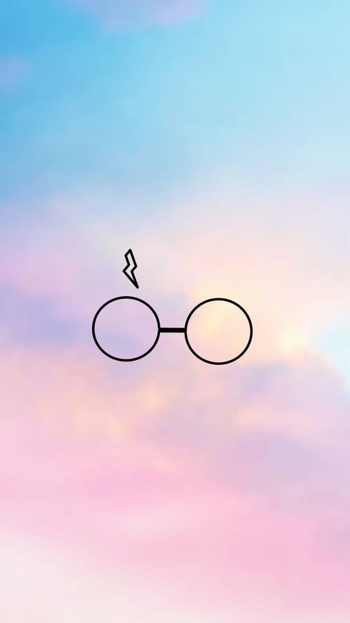 Minimalist Glasses Blue Pink Picsart Wallpaper