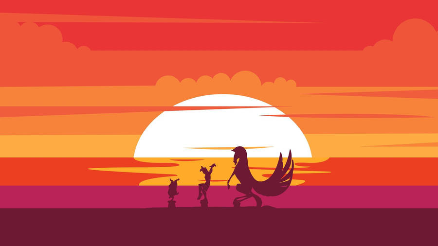 Minimalist Hercules 1997 Disney 4k Ultra Wide Wallpaper