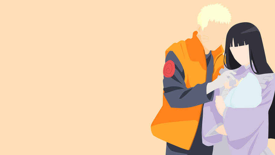 Minimalist Hinata And Naruto Wallpaper