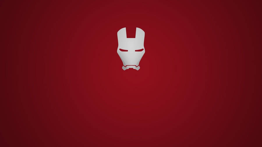 Minimalist Iron Man Logo Mask Wallpaper