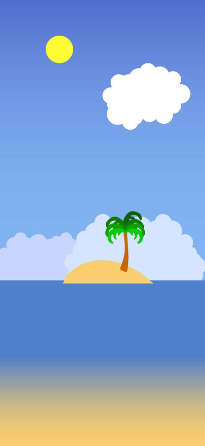 Minimalist Island Wallpaper