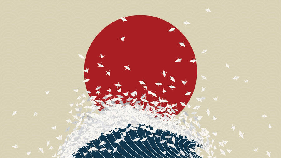 Minimalist Japanese Art Wallpaper