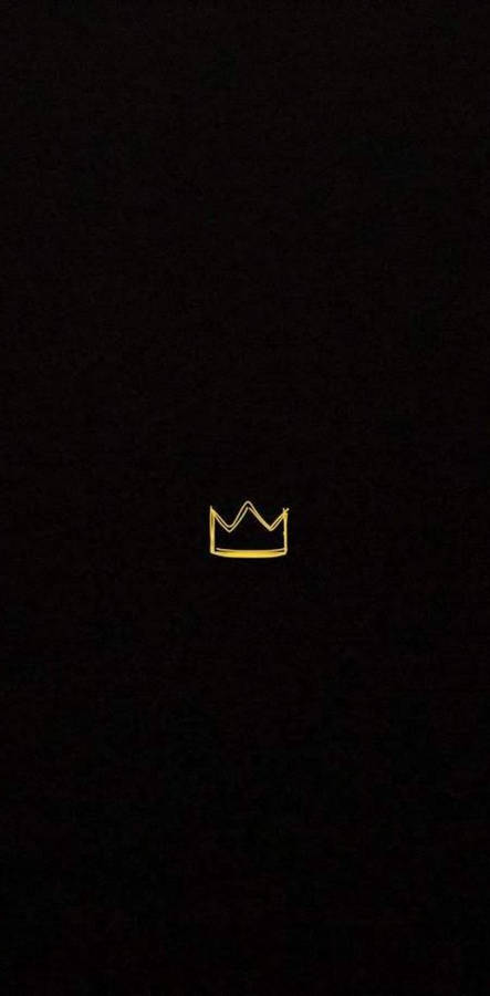 Minimalist King And Queen Crown Wallpaper