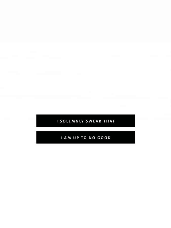 Minimalist Marauders Map Phrase Wallpaper