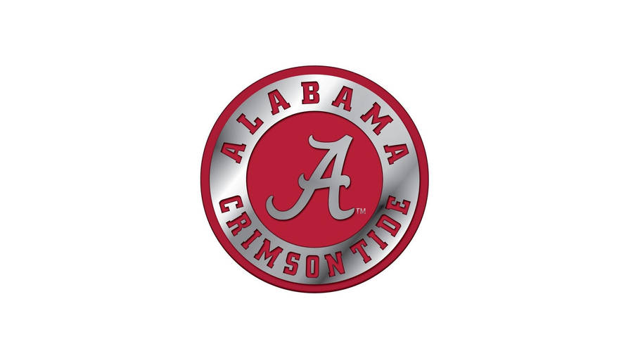 Minimalist Metallic Alabama Crimson Tide Wallpaper