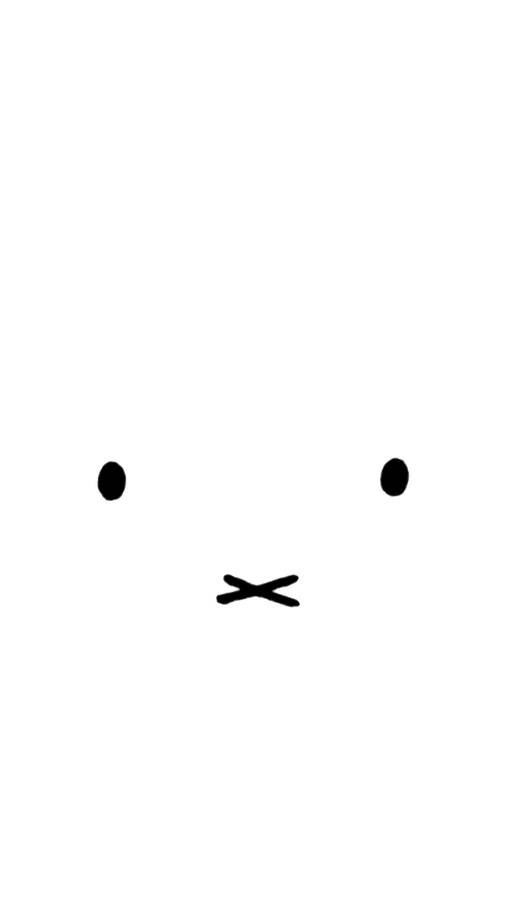 Minimalist Miffy Face Wallpaper