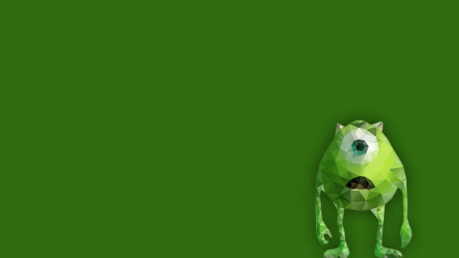 Minimalist Mike Wazowski Wallpaper