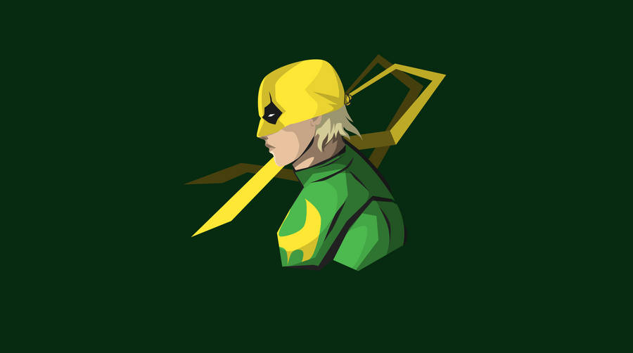 Minimalist Model Art Iron Fist Wallpaper