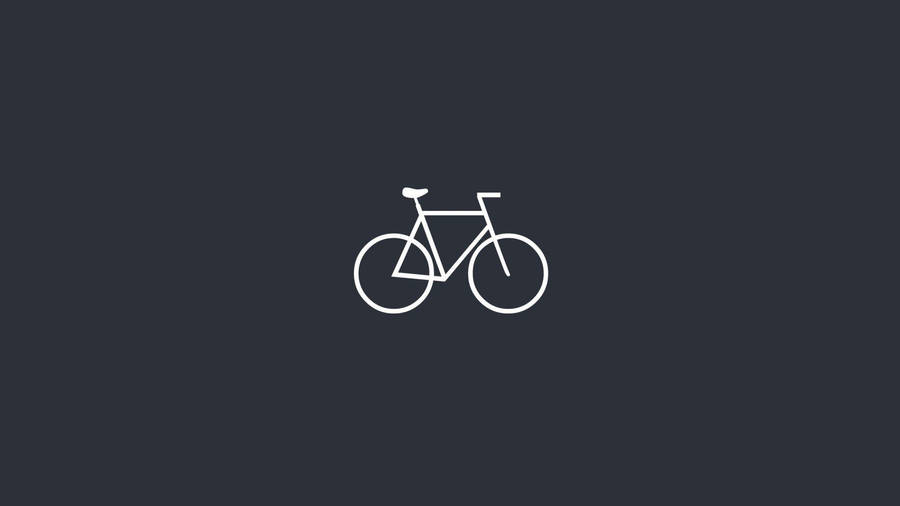 Minimalist Mountain Bike Art Wallpaper