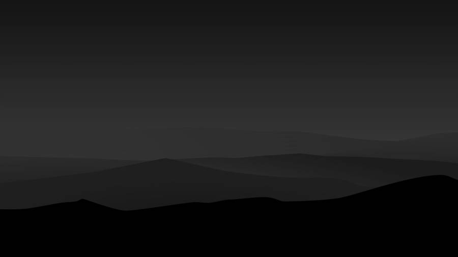 Minimalist Mountains Background Black Wallpaper