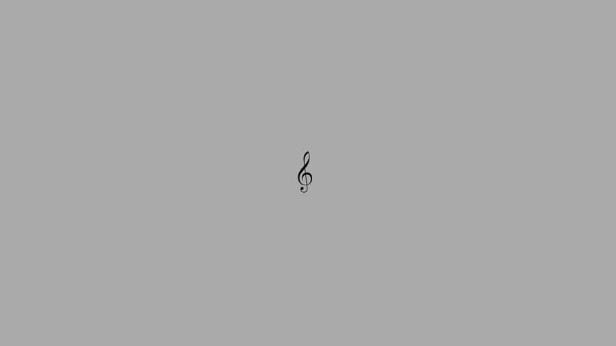 Minimalist Music Note Background Wallpaper