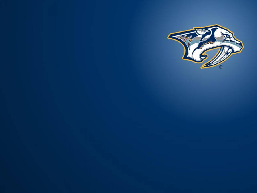 Minimalist Nashville Predators Logo Wallpaper