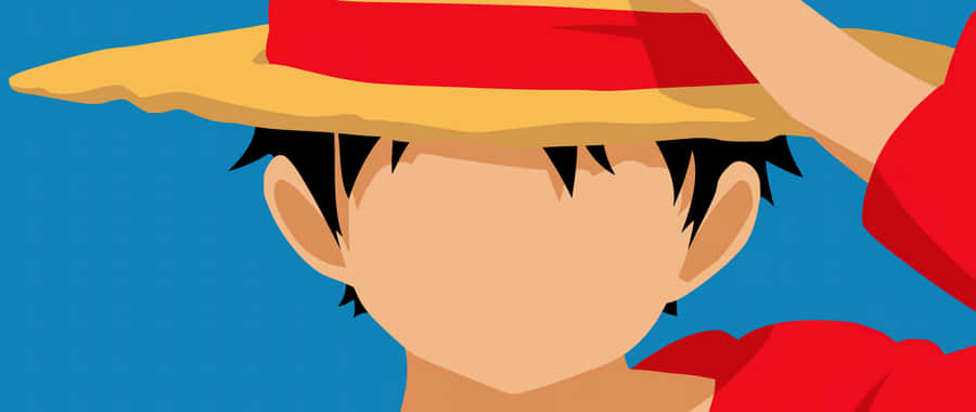 Minimalist One Piece Pirate King Luffy Wallpaper