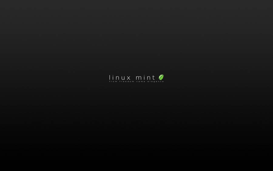 Minimalist Operating System Linux Mint Logo Wallpaper