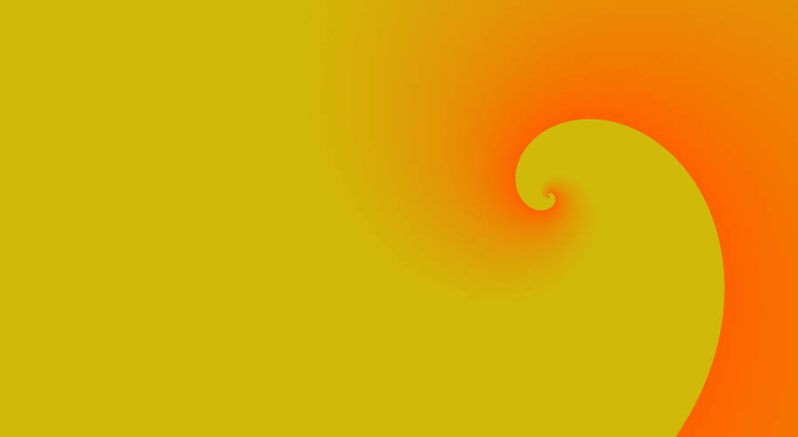 Minimalist Orange And Yellow Spiral Wallpaper