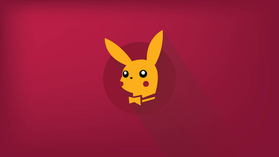 Minimalist Pikachu Playboy Wallpaper
