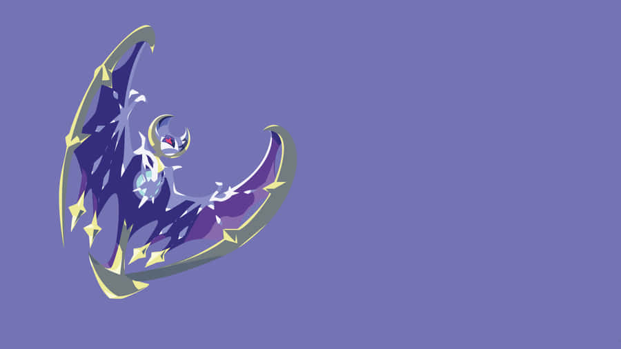 Minimalist Pokemon Sun And Moon Lunala Wallpaper