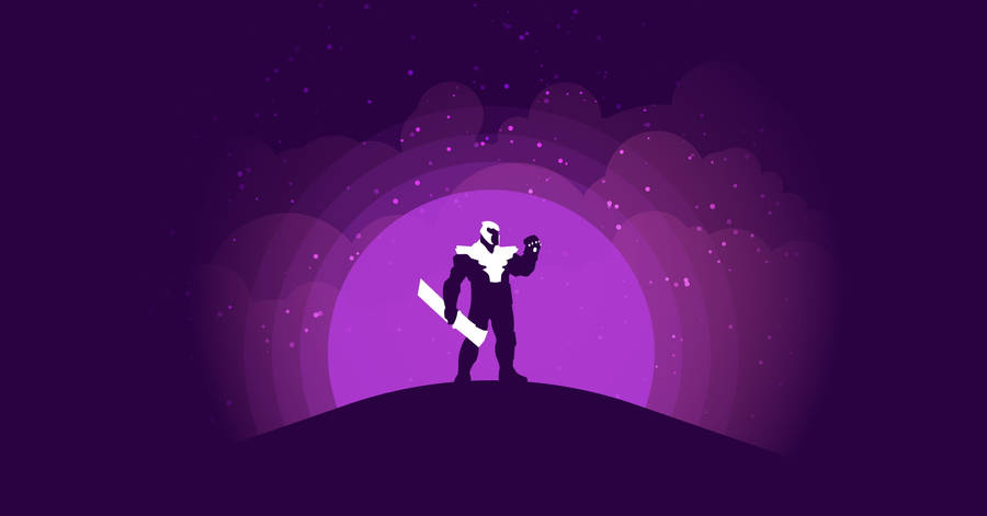 Minimalist Purple Thanos Hd Wallpaper